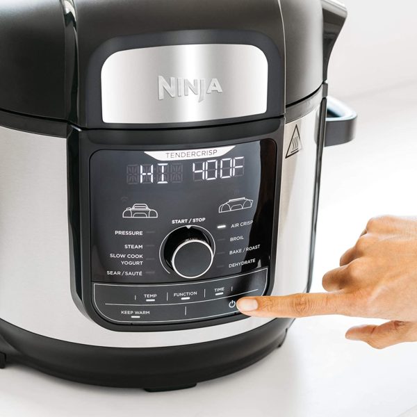 Ninja FD401 Foodi 8-Quart 9-in-1 Deluxe XL Pressure Cooker, Broil, Dehydrate, Slow Cook, Air Fryer