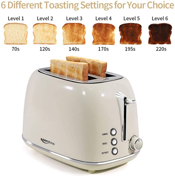 Toasters 2 Slice Retro Stainless Steel