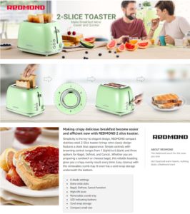 REDMOND Retro Toaster